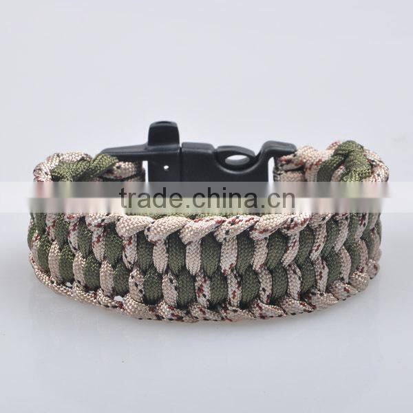 550 paracord bracelet with whistle buckle, supplies wholesale paracord