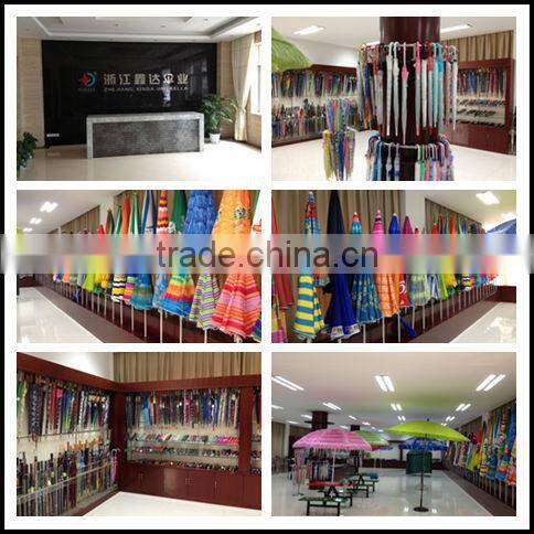 Double Layer Straight Umbrella with Crooked Wooden Handle in Different Colors XD-SU031