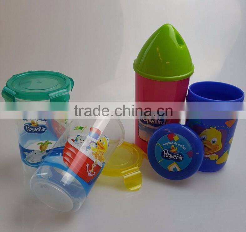 2016 Hot 280ML 3D Plastic Cup in PP material for kids
