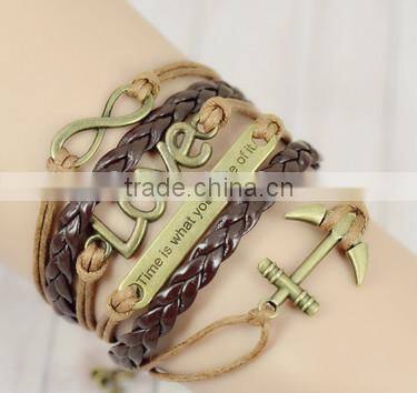 Woven fashion wrap handmade bracelet