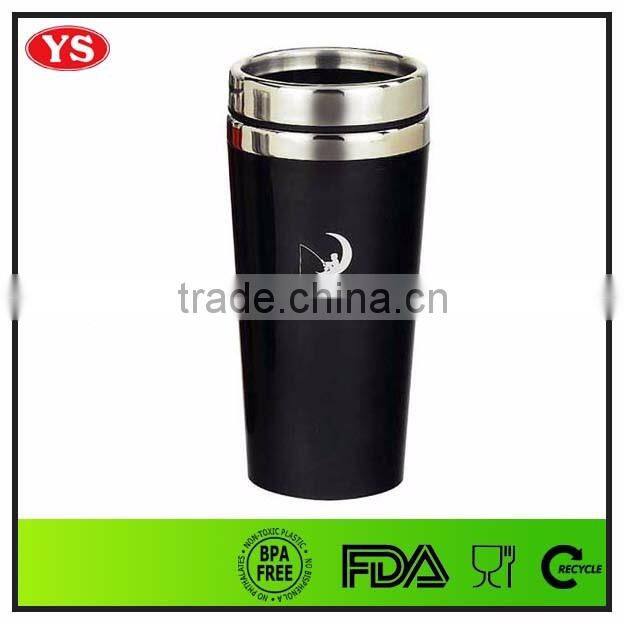 16oz insulated double walled plastic thermo cup