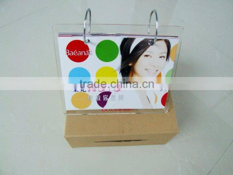 2017 wholesale acrylic desktop calendar holder