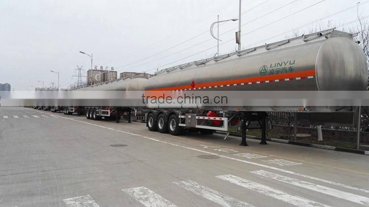 CIMC LINYU 50CBM 3 axles fuel tank semi trailer, oil tank trailer