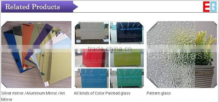 3mm-8mm green Mayflower pattern glass