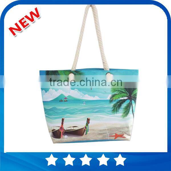 Newest wholesale fashion personalized summer beach ladies big shoulder bag