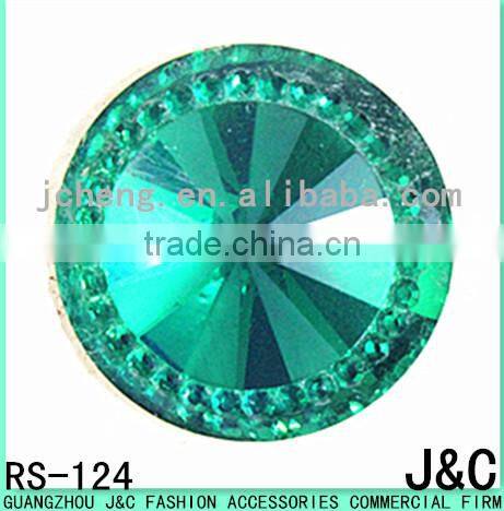 29 mm round white AB flowers Acrylic stone