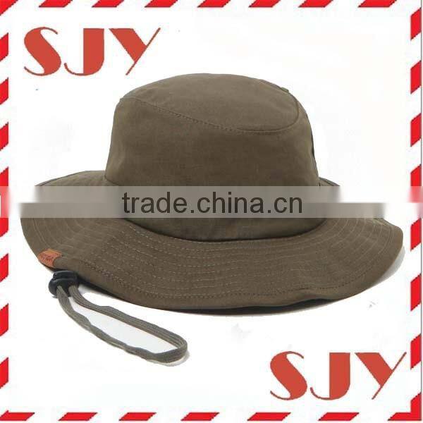 Wholesale Blank Mens Twill Bucket Hat With String