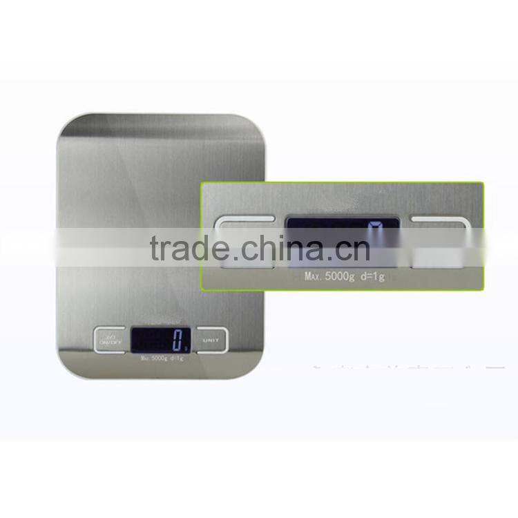 stainless steel platform electronic slim digital kitchen scale