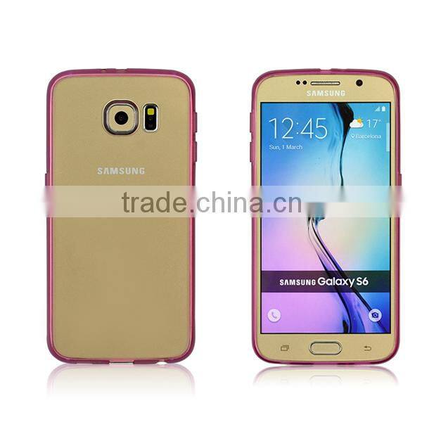 Silicone TPU & Hard plastic combo high impact shield phone case cover for Samsung galaxy S6