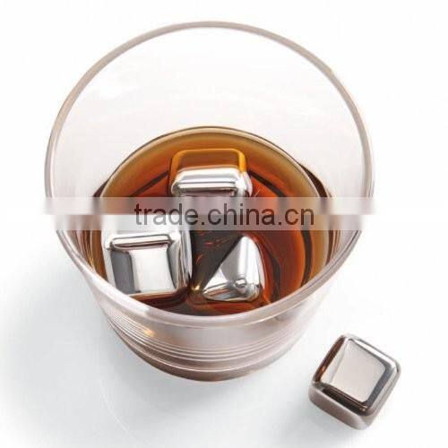 Hot sell Stainless Steel Reusable Ice Cubes with Tongs