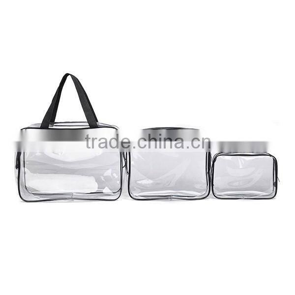 Free sample transparent makeup pvc bag