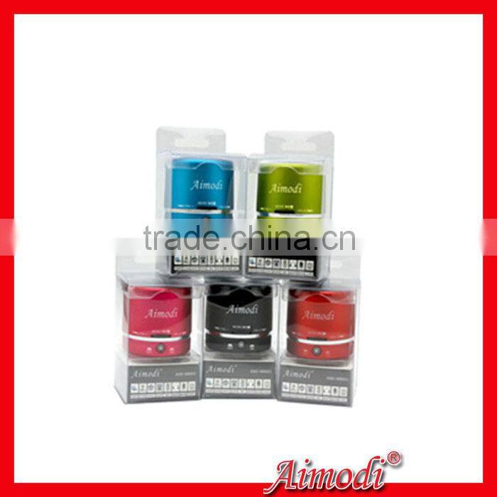 new products factory mini card speaker with FM,TF card