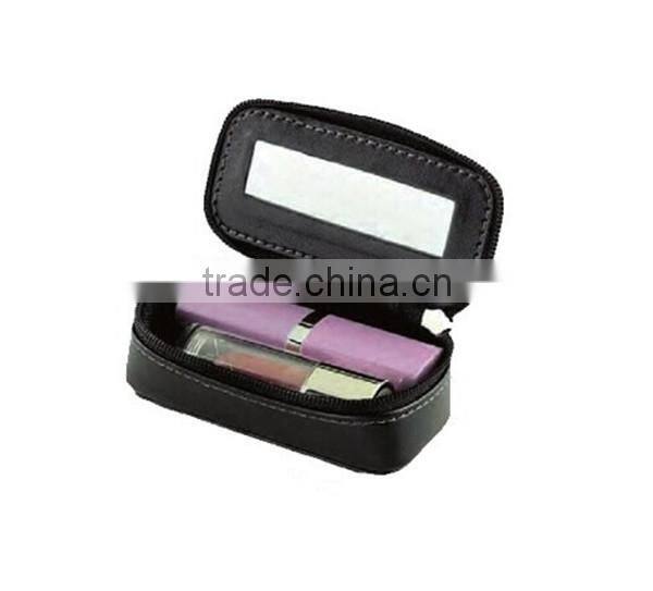 Boshiho Leather Purse Accessory Compact Mirror Lipstick Purse Leather Case