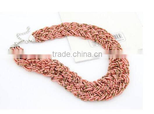 Hot Selling Beads Choker Vintage Chunky Pendant Statement Necklace Women Necklaces & Pendants Fashion Necklaces for Women 2014