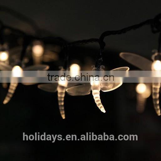 10M 100 LED Warm White Dragonfly Fairy Garden Solar Light