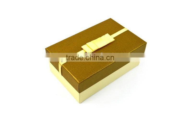Yellow paper gift box with good price for selling