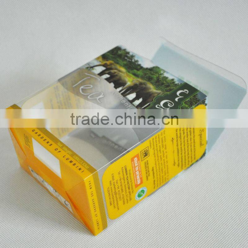 china suppler folding clear plastic cosmetic box