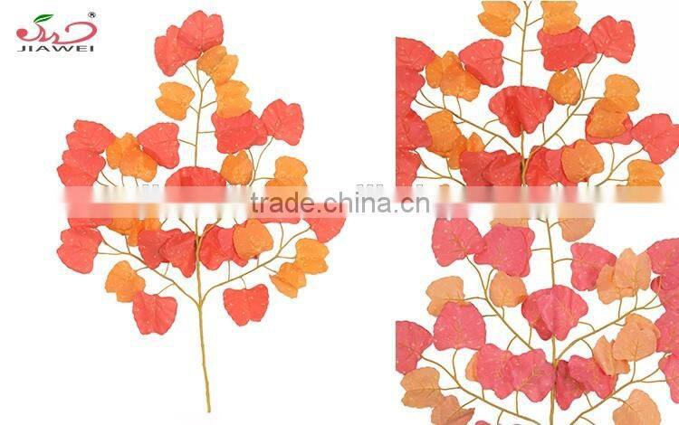 Hot Selling and good price Artificial Red Leaves For Autumn ginkgo leaf
