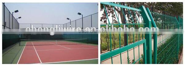 green pvc coated welded wire mesh fence