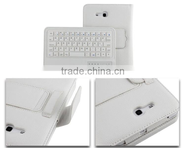 Tablet pc detachable bluetooth wireless keyboard case for samsung Tab 3