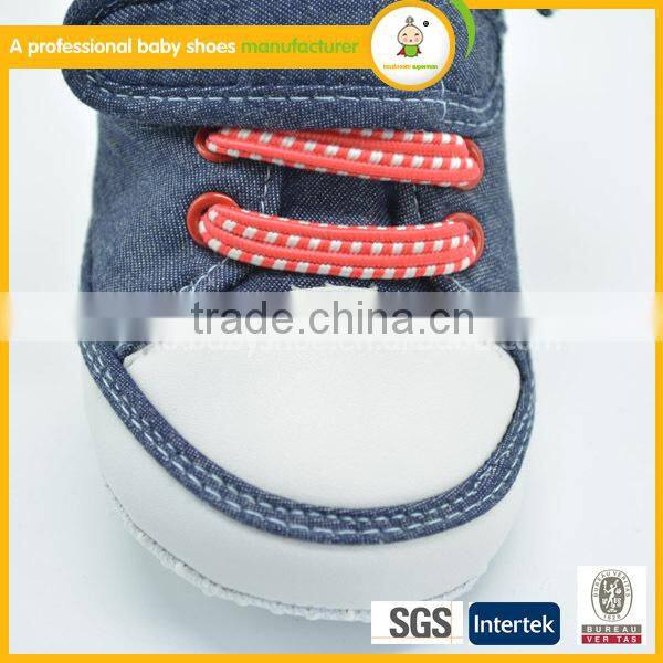 2015 First Grade best selling british canvas baby shoes