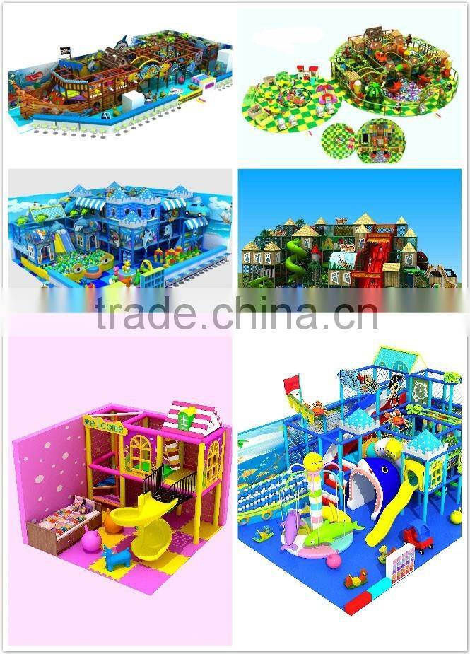Latest plastic children's playhouse indoor outdoor playground, plastic slides
