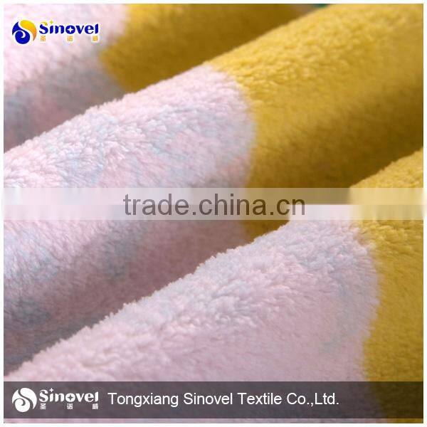 100% Polyester Napping Warp Knitting Coral Fleece