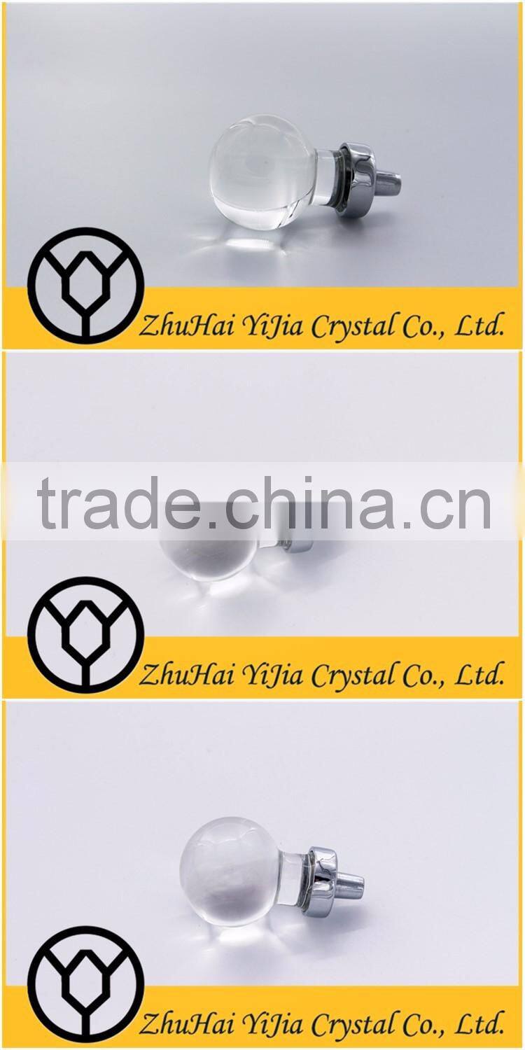 fashionable ball shape clear door glass pulls