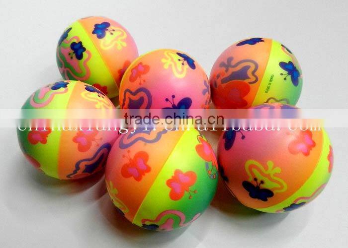 butterfly PU foam Ball High quality children toy balls Soft anti stress ball