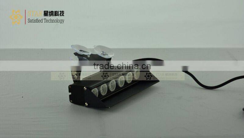 12V 3W*6 LED police blue visor dash led lights(XN-4B902)