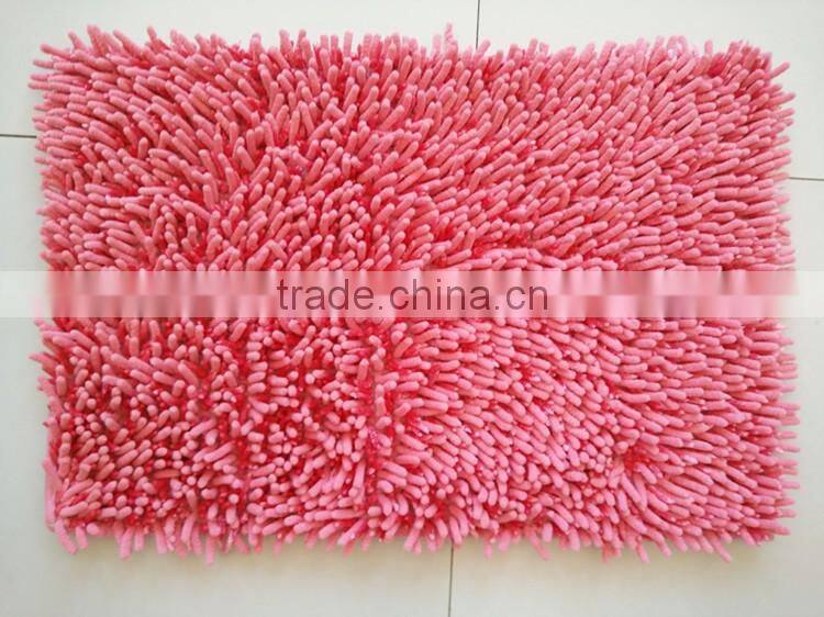 custom fanny fluffy chenille bath mat