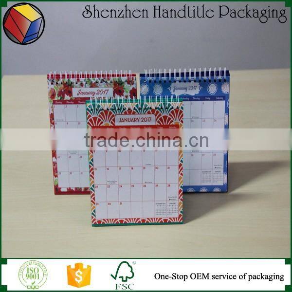 2017 new year paper islamic table desk advent hijri calendar factory
