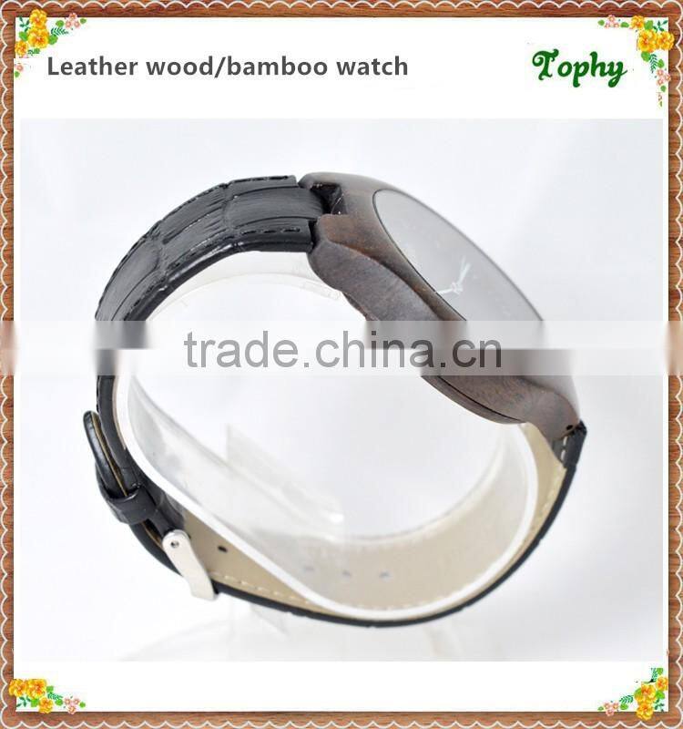 Manufacture customized handmad nature wood watch , Sandalwood wooden wrist watch