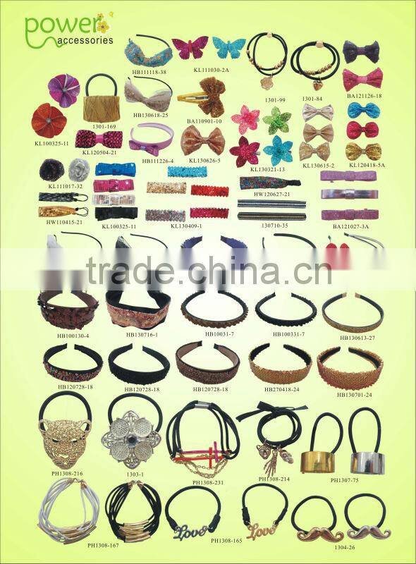 fabric flower hair scrunchie ,hair elastic band