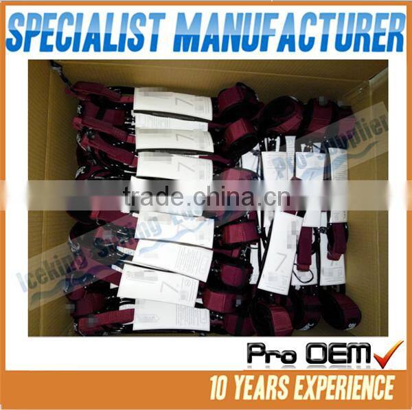 2016 New fashion customized color strong performance surfboard leash/Professional OEM surfing leash