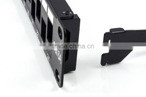 Network Solution 1U 24 Port Cat 6A Unshielded UTP Snap-In Type Discrete Patch Panel