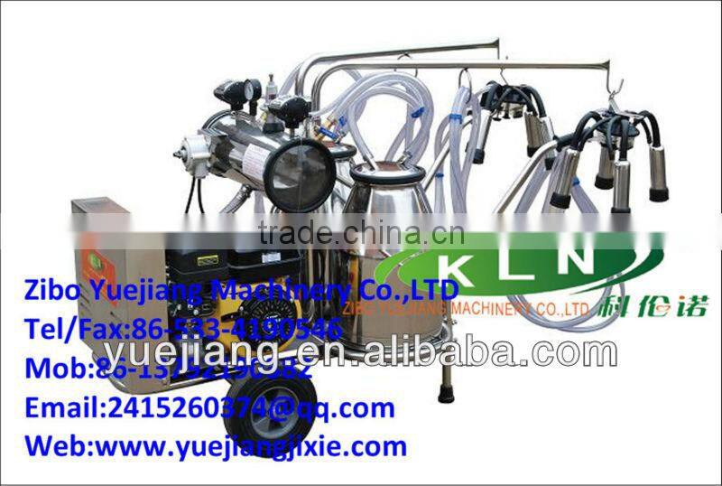 engine and electrical milking machine of two buckets