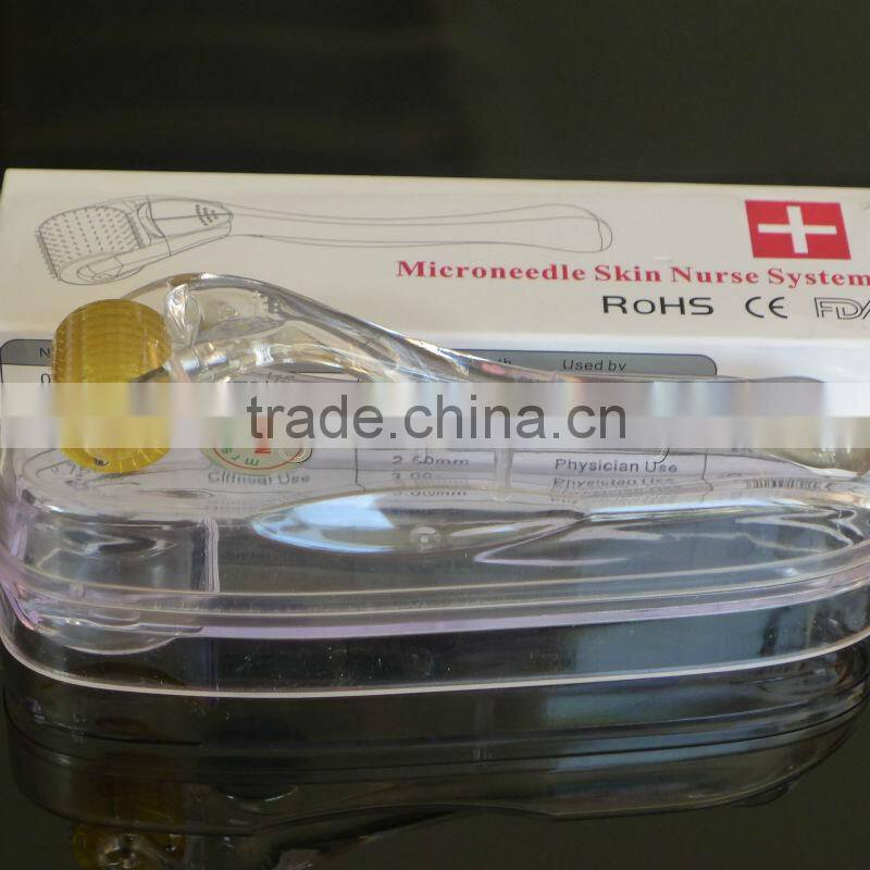 200 needles derma roller titanium micro needle roller injectable collagen mts derma roller
