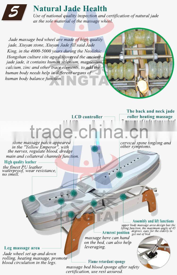 XT-168-1C Electric Infrared Thai Roller Jade Stone Massage Bed