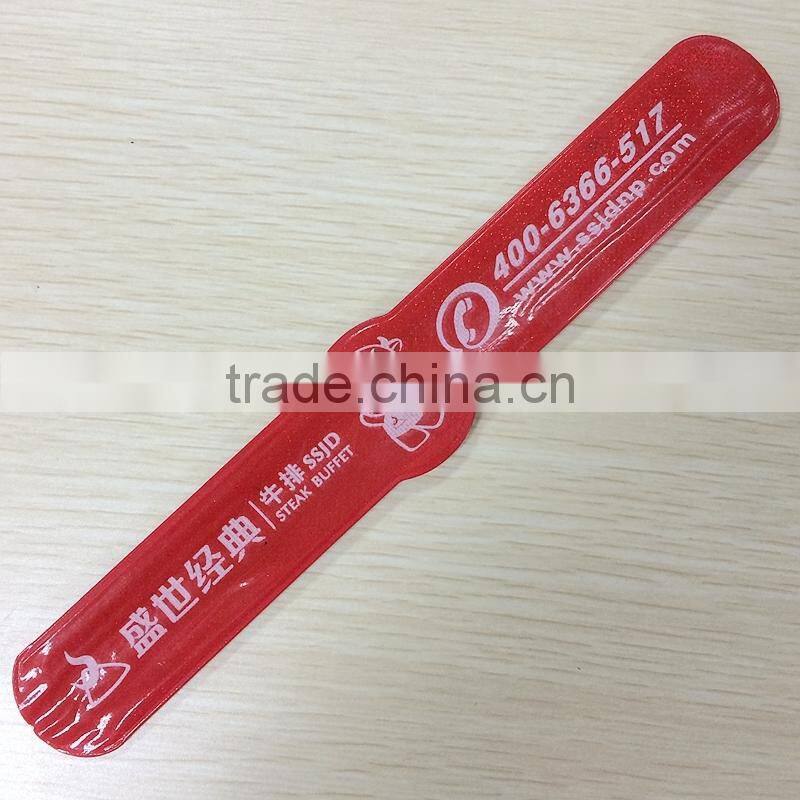 promotional reflective watch slap bracelet for sale