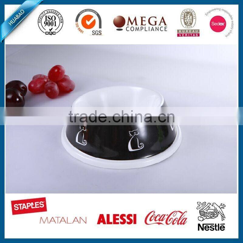 Cat multi cat feeder/dog proof cat bowls/melamine cat bowl with cute duck printed