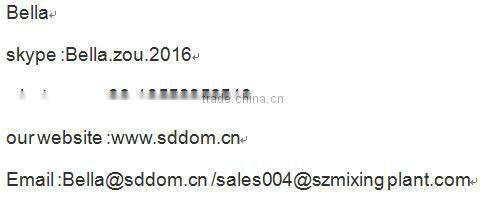 2017 hot selling twin shaft concrete mixer machine use d in Europe