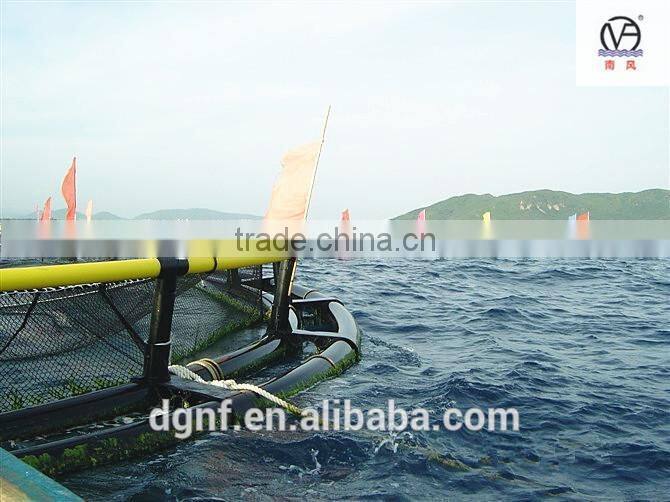 Storm and wave resist circle deep sea floating aquaculture fish farming cages