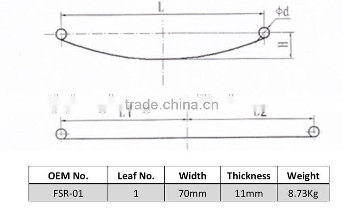 FSR-01 one leaf spring for JAPAN AUTOMOBILE