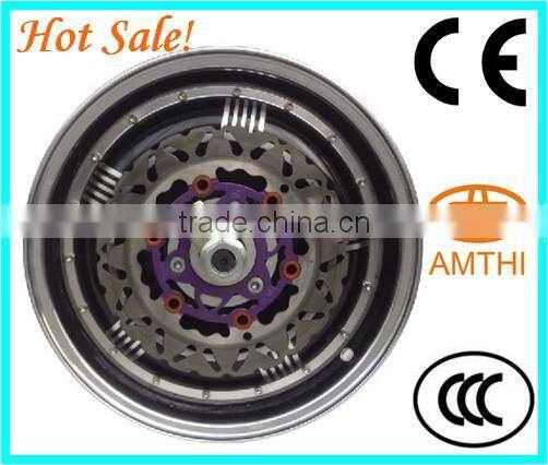 brushless scooter hub motor, cheap electric scooter motor, High power Brushless DC electric hub motor with wheel, AMTHI