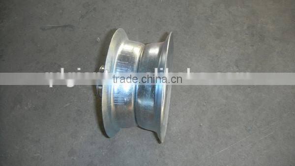 Galvanized wheelbarrow wheel rim 2.50-4