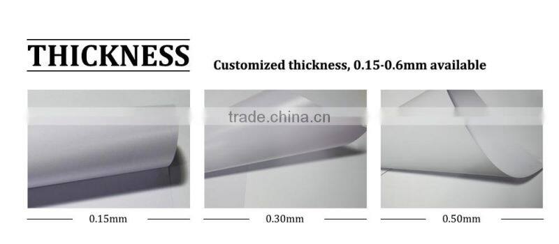 Biodegradable plastic pvc sheet card making material