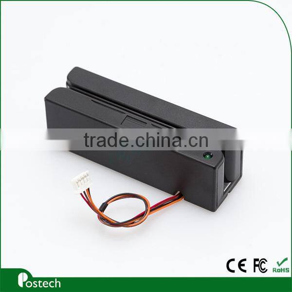 Track 1/2/3 magnetic card reader, portable pos device PS/2 magnetic card reader