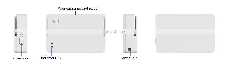 mobile headphone jack card swipe machine