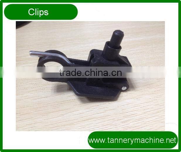 cow cattle buffalo leather toggling machine nylon clips